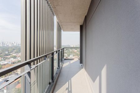 Varanda de kitnet/studio para alugar com 1 quarto, 54m² em Pinheiros, São Paulo