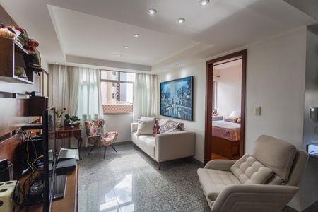Sala de apartamento à venda com 1 quarto, 60m² em Funcionários, Belo Horizonte