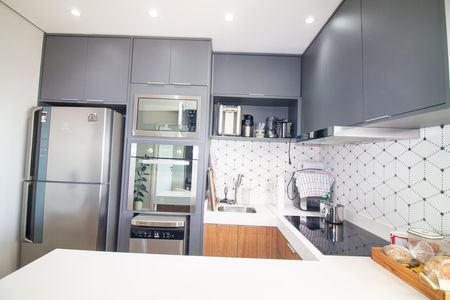 Cozinha de apartamento à venda com 1 quarto, 43m² em Campo Belo, São Paulo