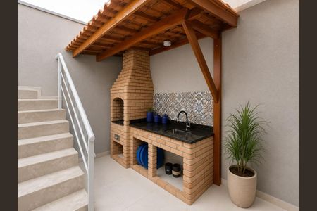 Cozinha de casa para alugar com 3 quartos, 170m² em Cidade Patriarca, São Paulo