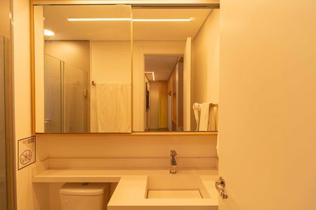 Studio para alugar com 26m², 0 quarto e sem vaga Studio para alugar com 26m², 0 quarto e sem vagaBanheiro