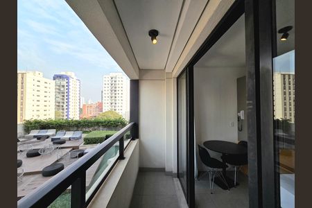 Studio para alugar com 23m², 1 quarto e 1 vaga Studio para alugar com 23m², 1 quarto e 1 vagaVaranda