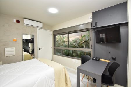 entrada de kitnet/studio para alugar com 1 quarto, 24m² em Paraíso, São Paulo
