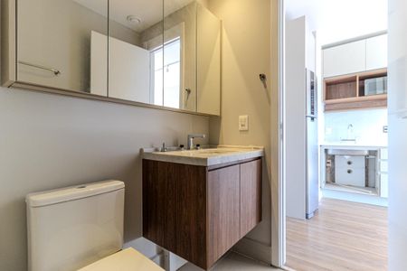 Banheiro de apartamento para alugar com 1 quarto, 35m² em Santa Cecilia, São Paulo