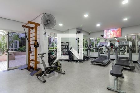 Área comum - Academia de apartamento para alugar com 1 quarto, 45m² em Vila Uberabinha, São Paulo