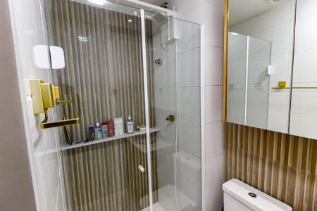 Banheiro da Suíte de apartamento à venda com 1 quarto, 24m² em Fazenda Morumbi, São Paulo