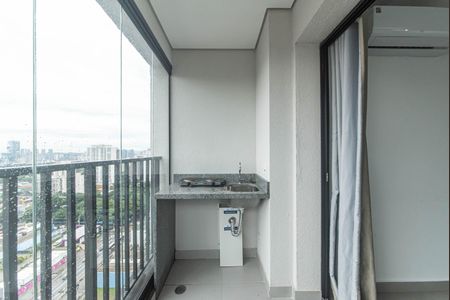 Varanda de kitnet/studio para alugar com 1 quarto, 22m² em Santo Amaro, São Paulo