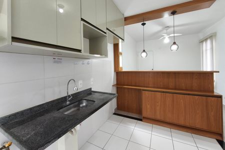 Cozinha de apartamento à venda com 2 quartos, 50m² em Fazenda Lagoa, Campinas