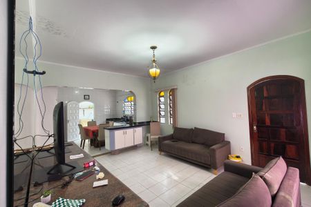 Sala de casa para alugar com 3 quartos, 159m² em Balneario Flórida, Praia Grande
