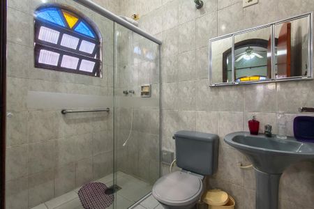 Banheiro da Suíte de casa para alugar com 3 quartos, 159m² em Balneario Flórida, Praia Grande