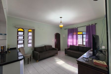 Sala de casa para alugar com 3 quartos, 159m² em Balneario Flórida, Praia Grande