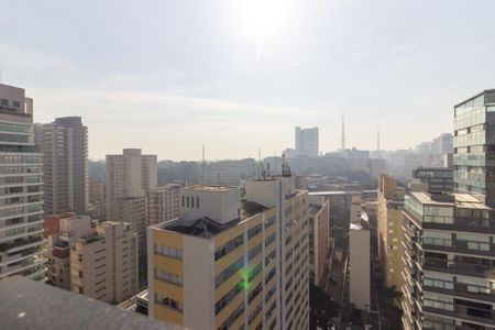 Vista/Varanda de kitnet/studio à venda com 1 quarto, 35m² em Pinheiros, São Paulo
