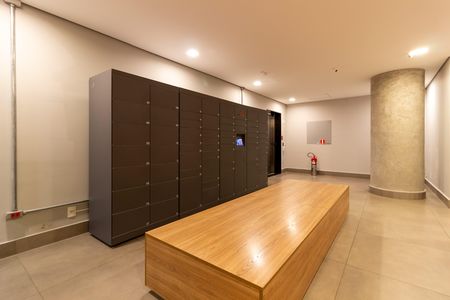 Studio para alugar com 35m², 1 quarto e 1 vaga Studio para alugar com 35m², 1 quarto e 1 vagaÁrea comum - Locker