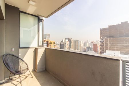 Vista/Varanda de kitnet/studio à venda com 1 quarto, 35m² em Pinheiros, São Paulo