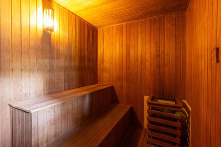 Studio para alugar com 35m², 1 quarto e 1 vaga Studio para alugar com 35m², 1 quarto e 1 vagaÁrea comum - Sauna