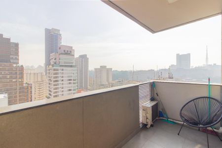 Vista/Varanda de kitnet/studio à venda com 1 quarto, 35m² em Pinheiros, São Paulo