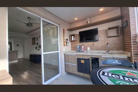 Varanda gourmet  de apartamento para alugar com 3 quartos, 76m² em Campestre, Santo André