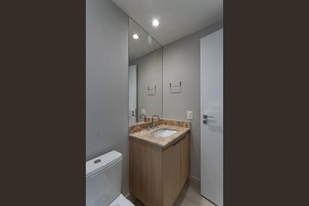 Banheiro Social de apartamento para alugar com 1 quarto, 25m² em Perdizes, São Paulo