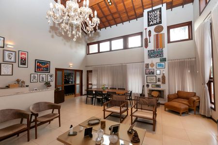 SALA PRINCIPAL de casa de condomínio para alugar com 4 quartos, 420m² em Jardim Santana, Campinas