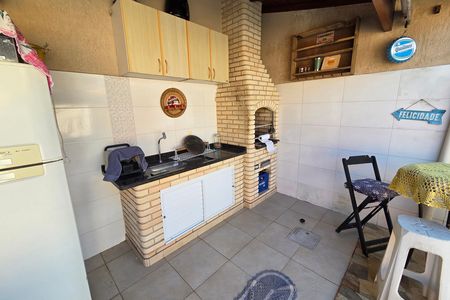 Churrasqueira de casa para alugar com 3 quartos, 290m² em Vila Caiçara, Praia Grande