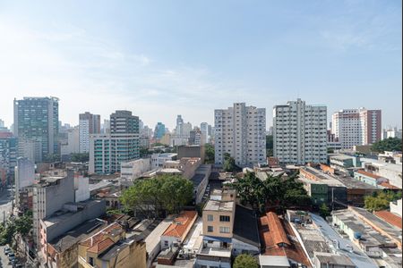 Studio para alugar com 24m², 1 quarto e sem vaga Studio para alugar com 24m², 1 quarto e sem vagaVista da Varanda do Quarto