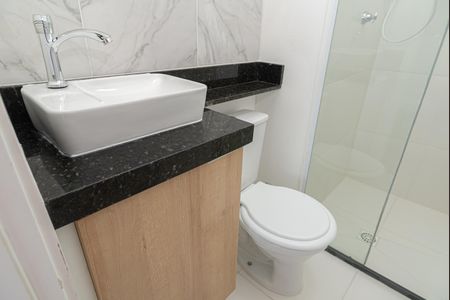 Studio para alugar com 24m², 1 quarto e sem vaga Studio para alugar com 24m², 1 quarto e sem vagaBanheiro