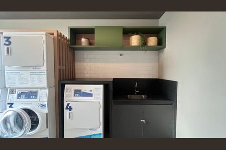 Studio à venda com 26m², 1 quarto e sem vagaLavanderia