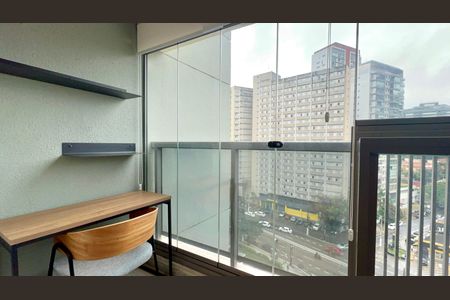 Studio à venda com 26m², 1 quarto e sem vagaVaranda