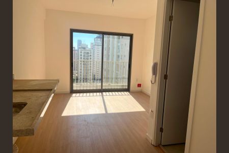 Cozinha de apartamento à venda com 1 quarto, 24m² em Vila Nova Conceição, São Paulo