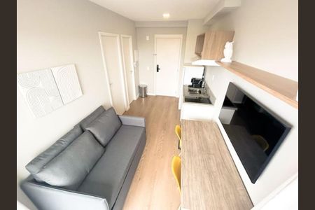 Sala de apartamento para alugar com 1 quarto, 27m² em Moema, São Paulo