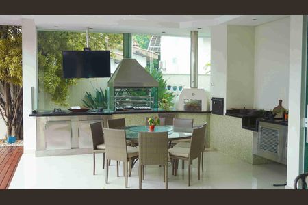 Área externa - Churrasqueira de casa de condomínio à venda com 3 quartos, 950m² em Residencial Seis (alphaville), Santana de Parnaíba