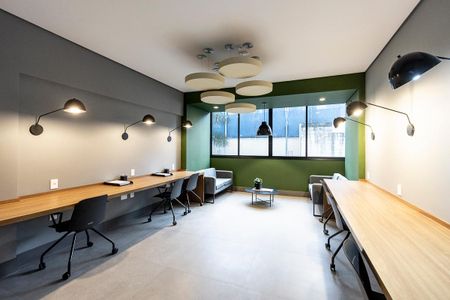 Studio para alugar com 30m², 1 quarto e sem vaga Studio para alugar com 30m², 1 quarto e sem vagaCoworking