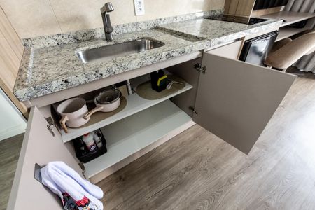 Studio para alugar com 30m², 1 quarto e sem vaga Studio para alugar com 30m², 1 quarto e sem vagaCozinha