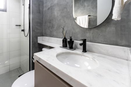 Studio para alugar com 30m², 1 quarto e sem vaga Studio para alugar com 30m², 1 quarto e sem vagaBanheiro