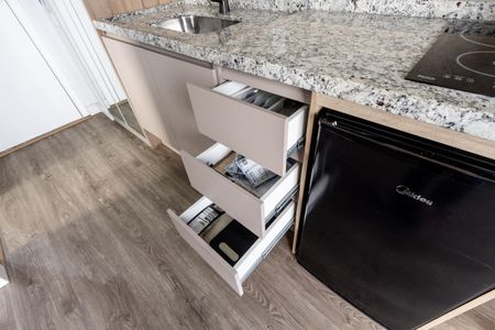 Studio para alugar com 30m², 1 quarto e sem vaga Studio para alugar com 30m², 1 quarto e sem vagaCozinha