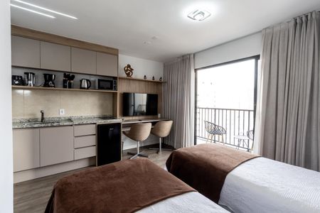 Studio para alugar com 30m², 1 quarto e sem vaga Studio para alugar com 30m², 1 quarto e sem vagaQuarto