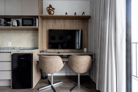 Studio para alugar com 30m², 1 quarto e sem vaga Studio para alugar com 30m², 1 quarto e sem vagaSala