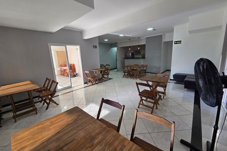 Área comum - Salão de festas de apartamento para alugar com 2 quartos, 75m² em Canto do Forte, Praia Grande