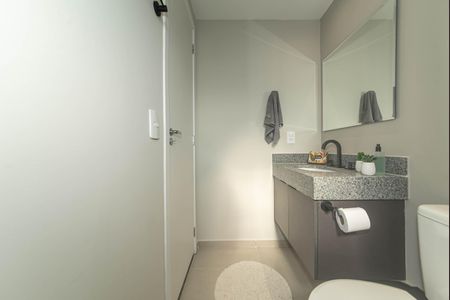 Studio para alugar com 25m², 1 quarto e sem vaga Studio para alugar com 25m², 1 quarto e sem vagaBanheiro