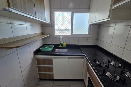 Cozinha de apartamento para alugar com 1 quarto, 46m² em Guilhermina, Praia Grande