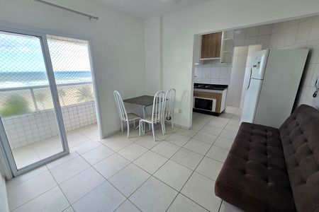 Sala de apartamento para alugar com 1 quarto, 46m² em Guilhermina, Praia Grande