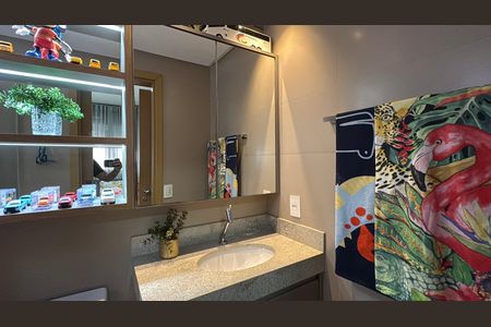 Banheiro da suíte 3 de apartamento à venda com 4 quartos, 138m² em St. Bueno, Goiânia