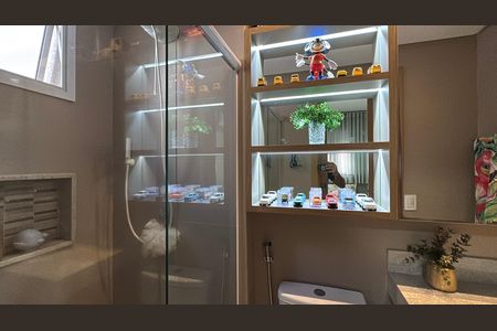 Banheiro da Suíte 3 de apartamento à venda com 4 quartos, 138m² em St. Bueno, Goiânia