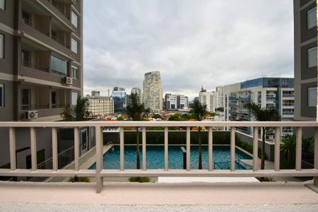 varanda Sala de apartamento à venda com 1 quarto, 23m² em Pinheiros, São Paulo