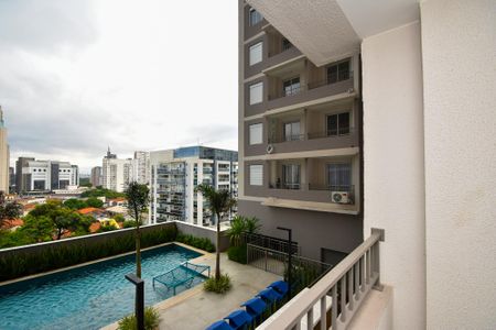 varanda Sala de apartamento à venda com 1 quarto, 23m² em Pinheiros, São Paulo