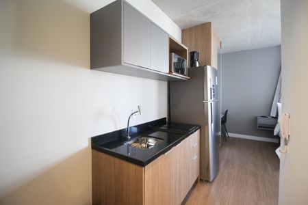 Studio para alugar com 31m², 1 quarto e sem vaga Studio para alugar com 31m², 1 quarto e sem vagaCozinha