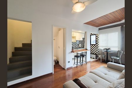 Sala de apartamento à venda com 1 quarto, 48m² em Itaim Bibi, São Paulo