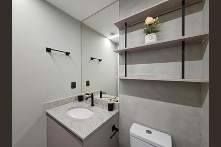Studio para alugar com 32m², 1 quarto e sem vaga Studio para alugar com 32m², 1 quarto e sem vagaBanheiro