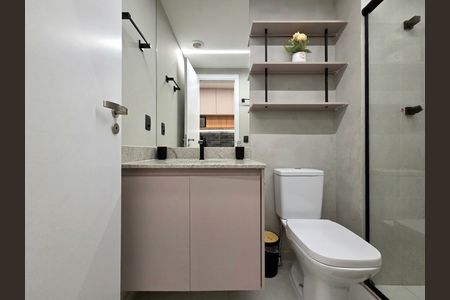 Studio para alugar com 32m², 1 quarto e sem vaga Studio para alugar com 32m², 1 quarto e sem vagaBanheiro