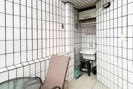 Sacada da Sala e Area de Serviço de apartamento para alugar com 1 quarto, 90m² em Porto Ponta da Praia, Santos